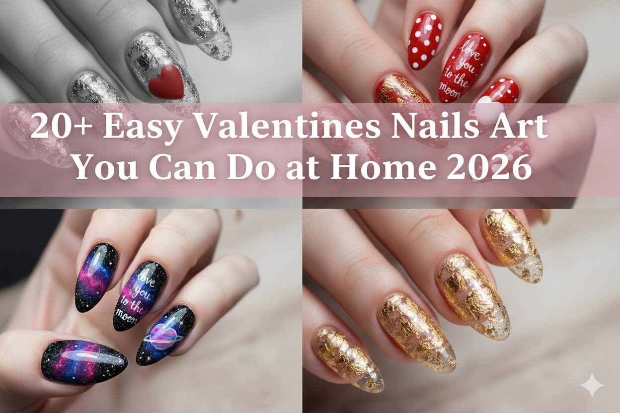 Easy Valentines Nails Art You Can Do at Home
