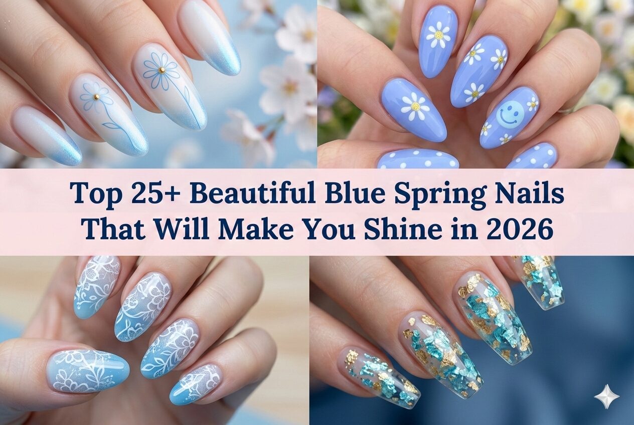 Top 25+ Beautiful Blue Spring Nails That Will Make You Shine in 2026