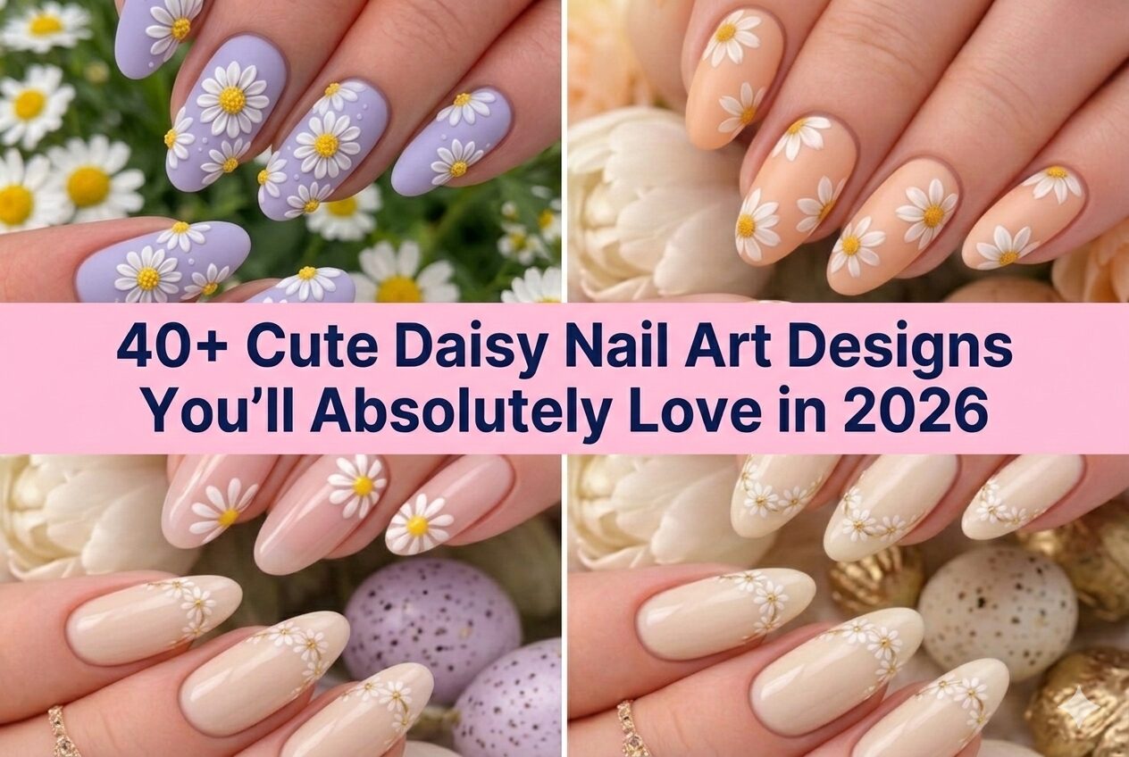40+ Cute Daisy Nail Art Designs You'll Absolutely Love in 2026
