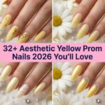 32+ Aesthetic Yellow Prom Nails 2026 You’ll Love