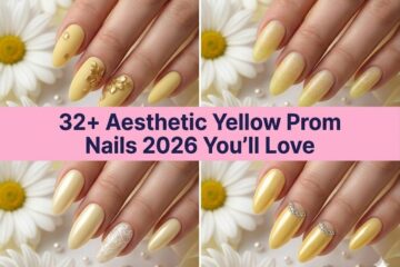 32+ Aesthetic Yellow Prom Nails 2026 You’ll Love