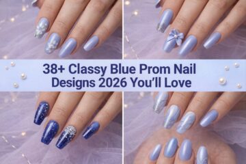 38+ Classy Blue Prom Nail Designs 2026 You’ll Love