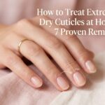 How to treat extremely dry cuticles at home featured image showing healthy moisturized cuticles and natural nails