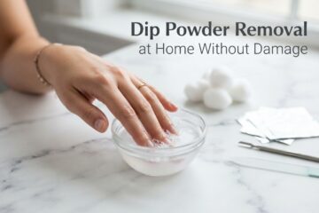 Dip powder removal at home without damage featured image showing safe soaking method