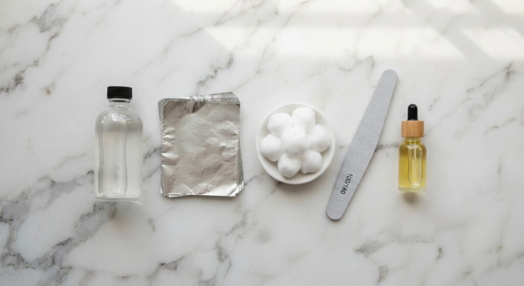Essential tools for dip powder removal at home without damage