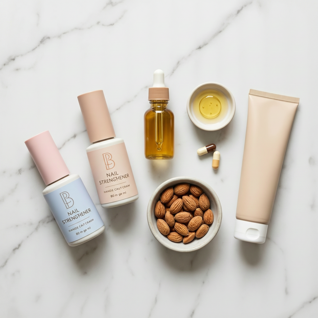 Key ingredients and products for the best nail strengthener for thin brittle nails