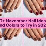 Collage of November nail ideas and colors to try in 2026
