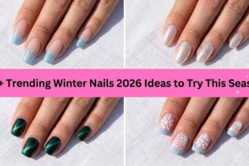Collage of trending winter nails 2026 ideas to try this season